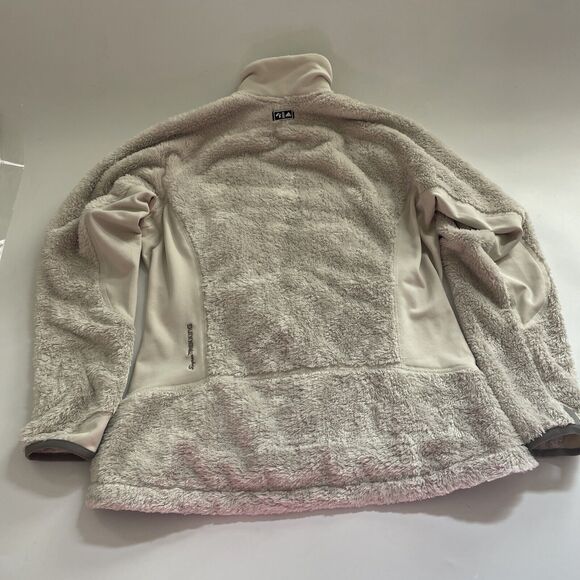 Adidas Jacket Super Trekking Fuzzy Sherpa Climawarm Neutral Outdoor Athleisure L - Picture 8 of 11